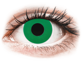 CRAZY LENS - Emerald Green - dioptriával napi lencsék (2 db lencse) - Coloured contact lenses