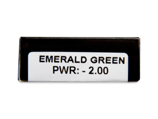 CRAZY LENS - Emerald Green - dioptriával napi lencsék (2 db lencse) - Paraméterek előnézete