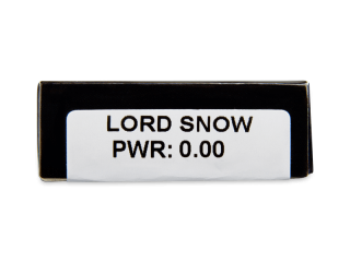 CRAZY LENS - Lord Snow - dioptria nélkül napi lencsék (2 db lencse) - Paraméterek előnézete