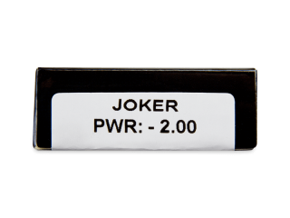 CRAZY LENS - Joker - dioptriával napi lencsék (2 db lencse) - Paraméterek előnézete