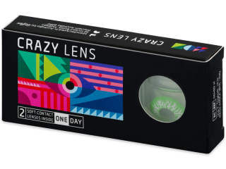 CRAZY LENS - Joker - dioptriával napi lencsék (2 db lencse) - Coloured contact lenses