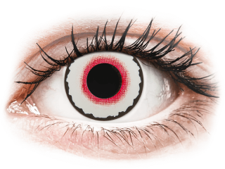 CRAZY LENS - Mad Clown - dioptriával napi lencsék (2 db lencse) - Coloured contact lenses