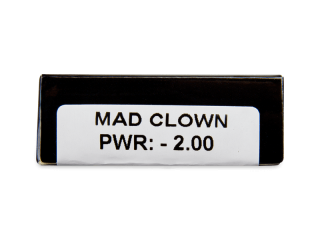 CRAZY LENS - Mad Clown - dioptriával napi lencsék (2 db lencse) - Paraméterek előnézete