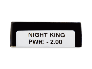 CRAZY LENS - Night King - dioptriával napi lencsék (2 db lencse) - Paraméterek előnézete