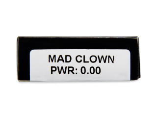 CRAZY LENS - Mad Clown - dioptria nélkül napi lencsék (2 db lencse) - Paraméterek előnézete