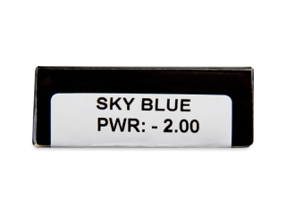 CRAZY LENS - Sky Blue - dioptriával napi lencsék (2 db lencse) - Paraméterek előnézete
