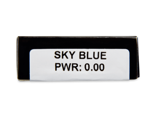 CRAZY LENS - Sky Blue - dioptria nélkül napi lencsék (2 db lencse) - Paraméterek előnézete