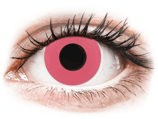 CRAZY LENS - Solid Rose - dioptria nélkül napi lencsék (2 db lencse) - Coloured contact lenses