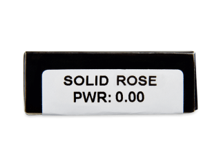CRAZY LENS - Solid Rose - dioptria nélkül napi lencsék (2 db lencse) - Paraméterek előnézete