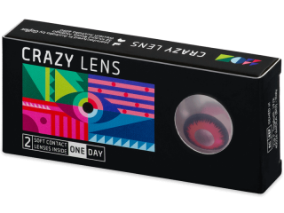 CRAZY LENS - Vampire Queen - dioptriával napi lencsék (2 db lencse) - Coloured contact lenses