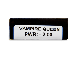 CRAZY LENS - Vampire Queen - dioptriával napi lencsék (2 db lencse) - Paraméterek előnézete