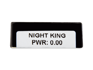CRAZY LENS - Night King - dioptria nélkül napi lencsék (2 db lencse) - Paraméterek előnézete
