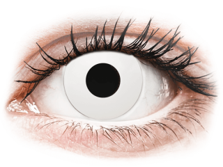 CRAZY LENS - WhiteOut - dioptria nélkül napi lencsék (2 db lencse) - Coloured contact lenses