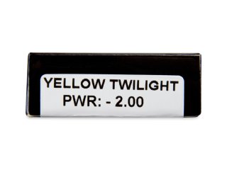 CRAZY LENS - Yellow Twilight - dioptriával napi lencsék (2 db lencse) - Paraméterek előnézete