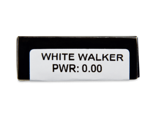 CRAZY LENS - White Walker - dioptria nélkül napi lencsék (2 db lencse) - Paraméterek előnézete