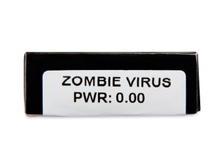CRAZY LENS - Zombie Virus - dioptria nélkül napi lencsék (2 db lencse) - Paraméterek előnézete