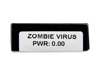 CRAZY LENS - Zombie Virus - dioptria nélkül napi lencsék (2 db lencse) - Paraméterek előnézete