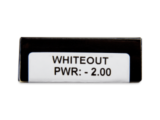 CRAZY LENS - WhiteOut - dioptriával napi lencsék (2 db lencse) - Paraméterek előnézete