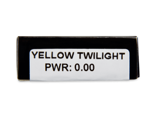 CRAZY LENS - Yellow Twilight - dioptria nélkül napi lencsék (2 db lencse) - Paraméterek előnézete