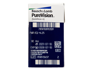 PureVision (6 db lencse) - Paraméterek előnézete