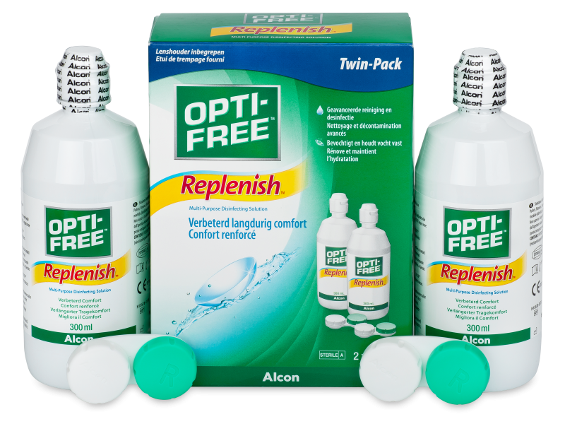 OPTI-FREE RepleniSH kontaktlencse folyadék 2 x 300 ml  - Economy duo pack- solution