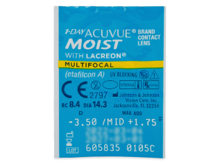1 Day Acuvue Moist Multifocal (30 db lencse) - Buborékcsomagolás előnézete