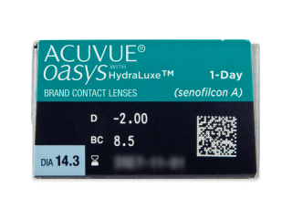 Acuvue Oasys 1-Day with Hydraluxe (30 db lencse) - Paraméterek előnézete