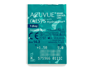 Acuvue Oasys 1-Day with Hydraluxe (30 db lencse) - Buborékcsomagolás előnézete