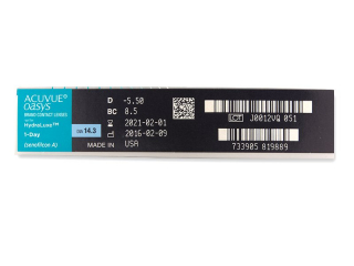 Acuvue Oasys 1-Day with Hydraluxe (90 db lencse) - Paraméterek előnézete