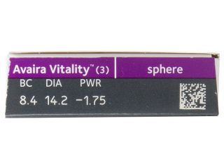 Avaira Vitality (3 db lencse) - Paraméterek előnézete