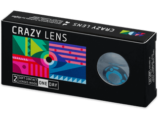 CRAZY LENS - Vision - dioptria nélkül napi lencsék (2 db lencse)