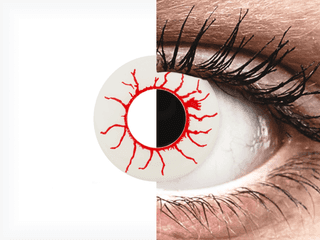 CRAZY LENS - Red Viper - dioptria nélkül napi lencsék (2 db lencse)
