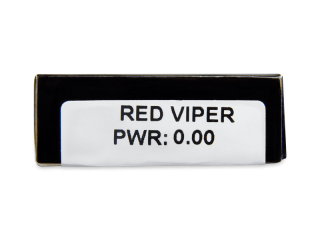 CRAZY LENS - Red Viper - dioptria nélkül napi lencsék (2 db lencse) - Paraméterek előnézete