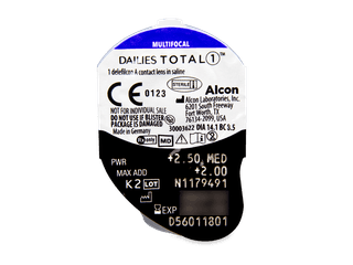 Dailies TOTAL1 Multifocal (90 lencse) - Buborékcsomagolás előnézete
