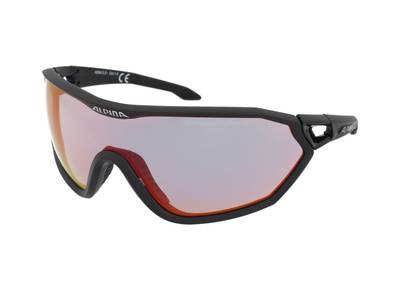Napszemüvegek Alpina S-Way QVM+ Black Matt/Quattro Varioflex Rainbow Mirror
