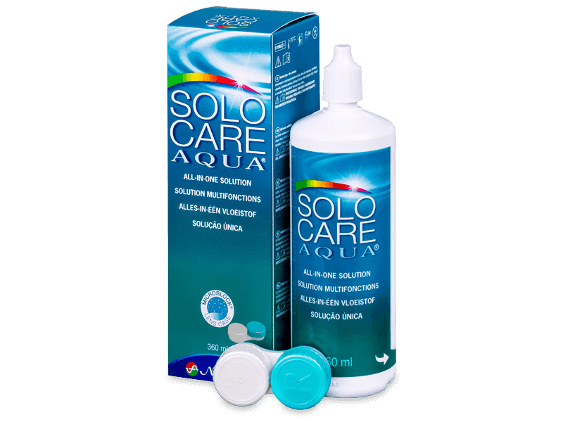 SoloCare Aqua kontaktlencse folyadék 360 ml - Korábbi csomagolás