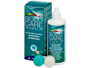 SoloCare Aqua kontaktlencse folyadék 360 ml  - Ápolószer