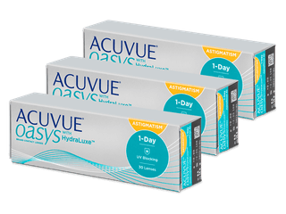 Acuvue Oasys 1-Day with HydraLuxe for Astigmatism (90 lencse)