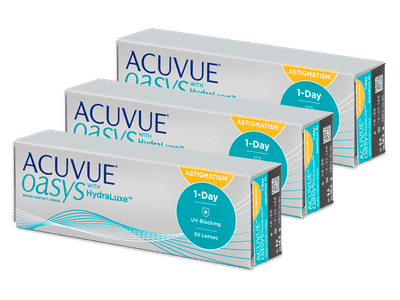 Acuvue Oasys 1-Day with HydraLuxe for Astigmatism (90 lencse)