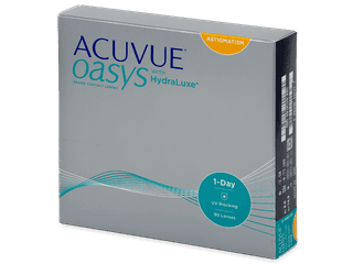 Acuvue Oasys 1-Day with HydraLuxe for Astigmatism (90 lencse) - Tórikus kontaktlencsék