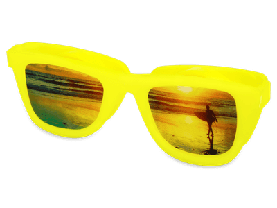 OptiShades lencsetartó - sárga