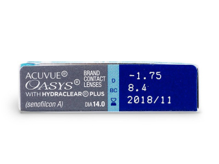 Acuvue Oasys (6 db lencse) - Paraméterek előnézete