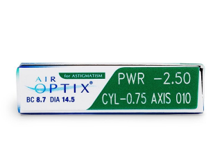 Air Optix for Astigmatism (3 db lencse) - Paraméterek előnézete