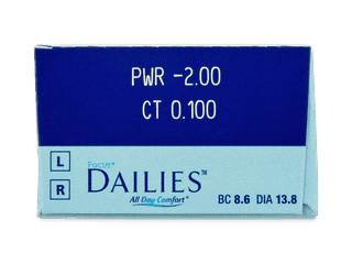 Focus Dailies All Day Comfort (30 db lencse) - Paraméterek előnézete