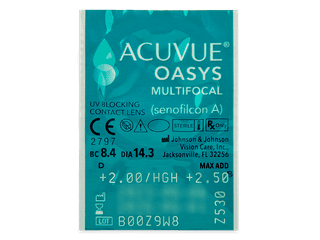 Acuvue Oasys Multifocal (6 db lencse) - Buborékcsomagolás előnézete