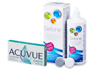 Acuvue Oasys Multifocal (6 db lencse) + 360 ml Gelone ápolószer