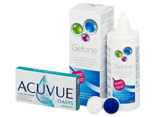Acuvue Oasys Multifocal (6 db lencse) + Gelone kontaktlencse folyadék 360 ml - Korábbi csomagolás