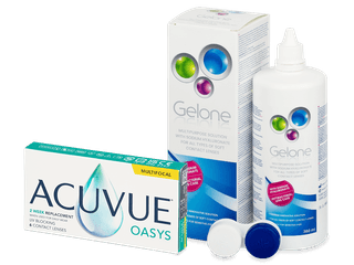 Acuvue Oasys Multifocal (6 db lencse) + Gelone kontaktlencse folyadék 360 ml