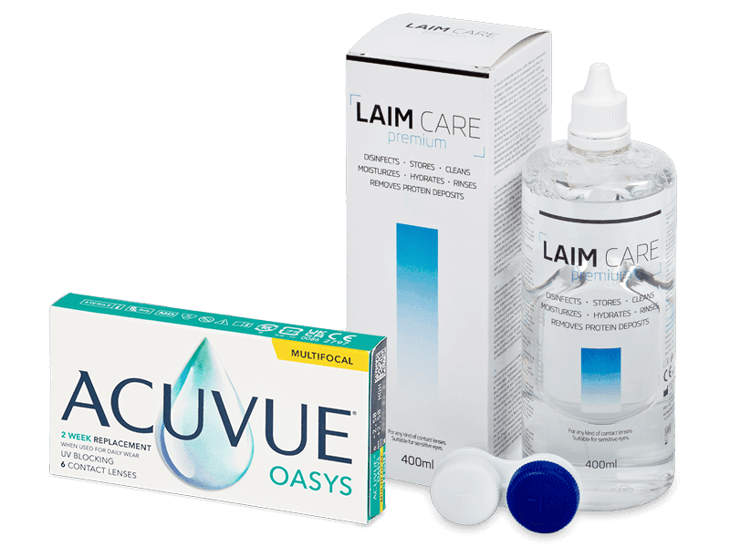 Acuvue Oasys Multifocal (6 db lencse) + Laim Care kontaktlencse folyadék 400 ml - Kedvezményes csomag