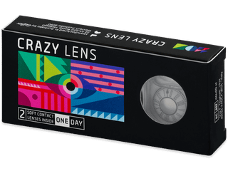 CRAZY LENS - Clock - dioptriával napi lencsék (2 db lencse)